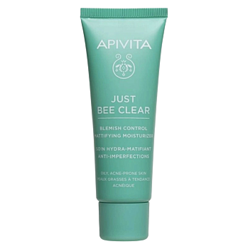 APIVITA Just Bee Clear Hydratačný krém na pleť so sklonom k ​​akné 40 ml (Prírodné pleťové krémy) - Prírodné