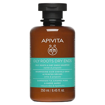 APIVITA Oily Roots Dry Ends Šampón na mastné korienky 250 ml (Prírodné šampóny) - Prírodné
