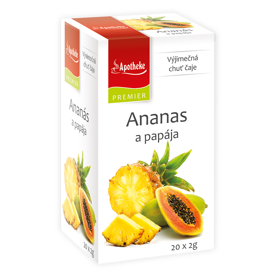 APOTHEKE Ananas a papája 20x2 g