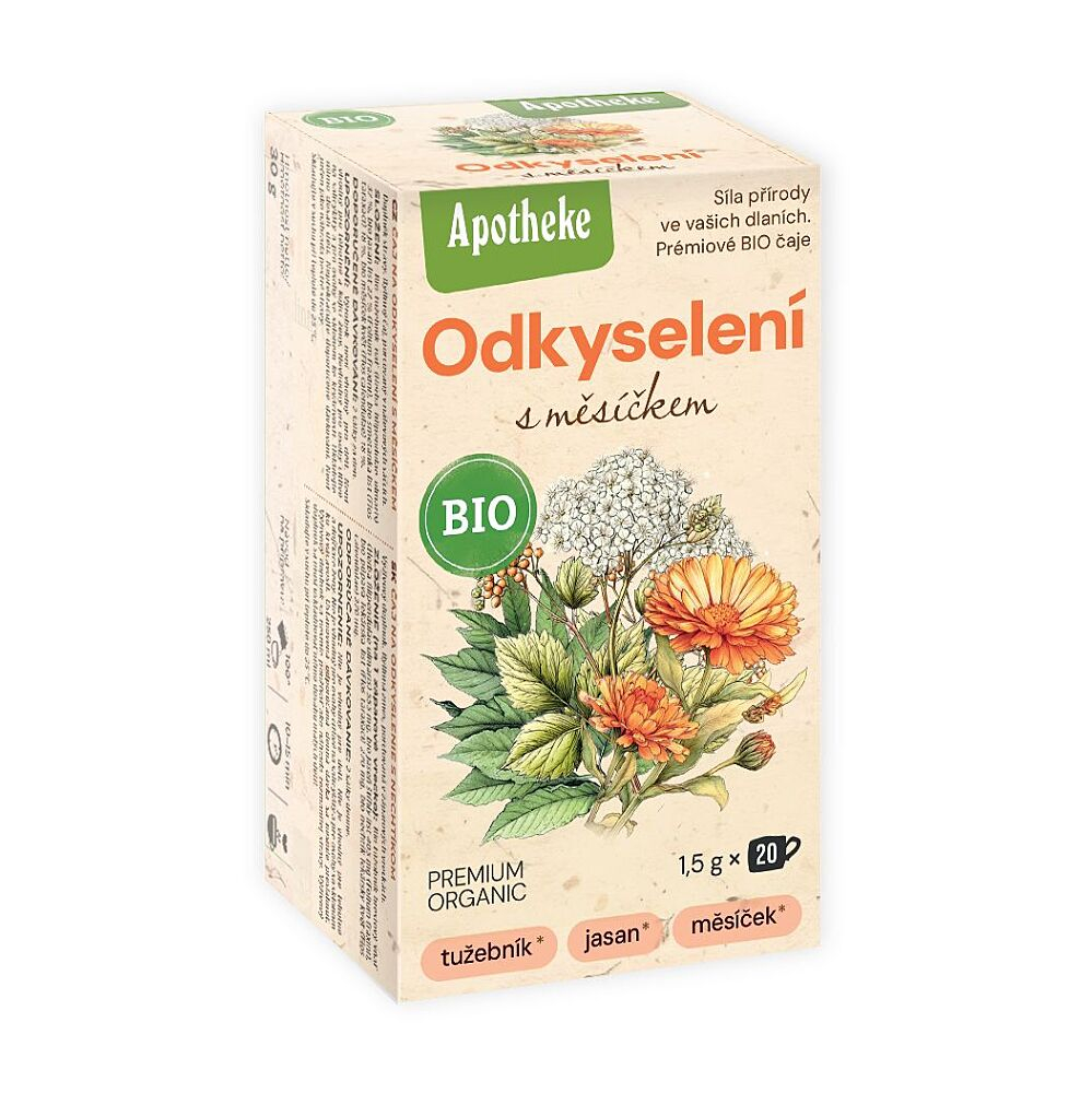 APOTHEKE BIO čaj Na odkyslenie s nechtíkom 20 x 1.5 g