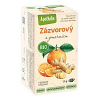 APOTHEKE Zázvorový s pomarančom čaj BIO 20 sáčkov