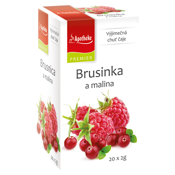 APOTHEKE Brusnica a malina 20x2 g (Ovocné čaje)