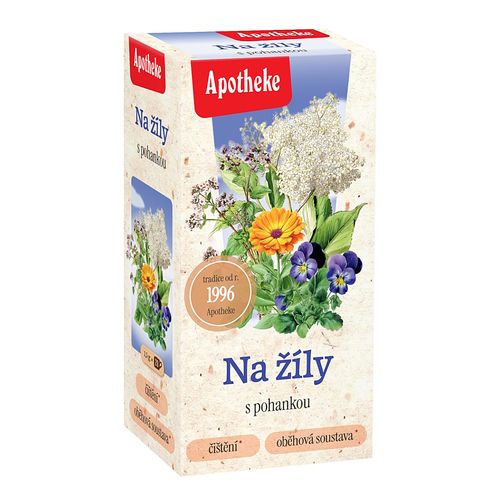 APOTHEKE Čaj na žily s pohánkou 20 sáčkov