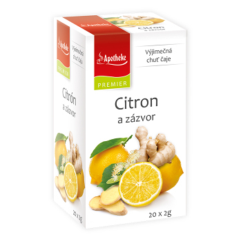 APOTHEKE ČAJ SELECTION CITRÓN A ZÁZVOR 20X2G (Ovocné čaje)