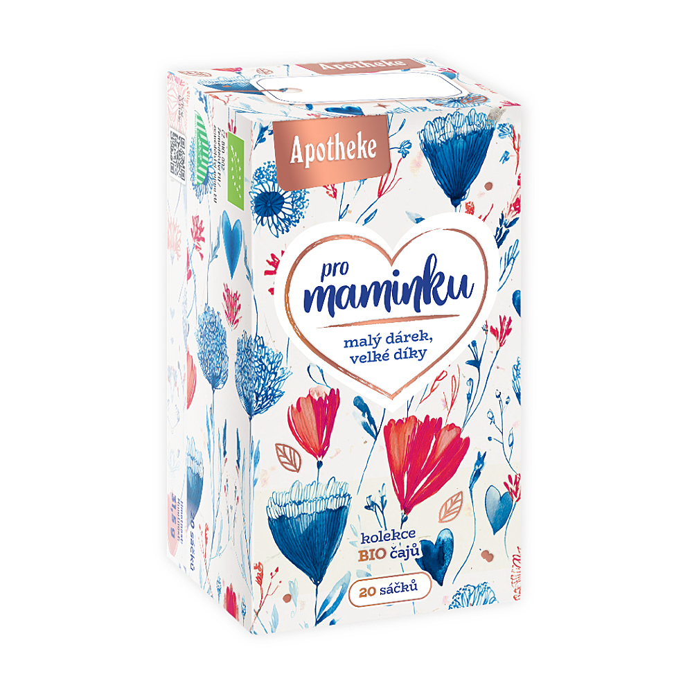 APOTHEKE Darčekový čaj pre mamičku BIO 20 nálevových vrecúšok + DARČEKOVÉ balenie