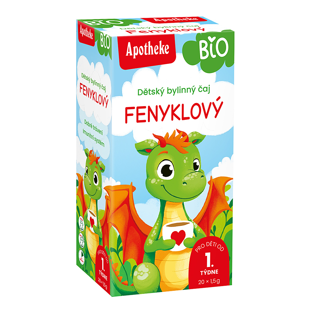 APOTHEKE Detský čaj feniklový BIO 20 vreciek kúpite na Mojalekaren.sk