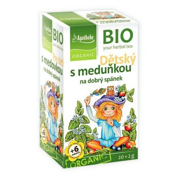 APOTHEKE Detský ovocný čaj s medovkou BIO 20x2 g
