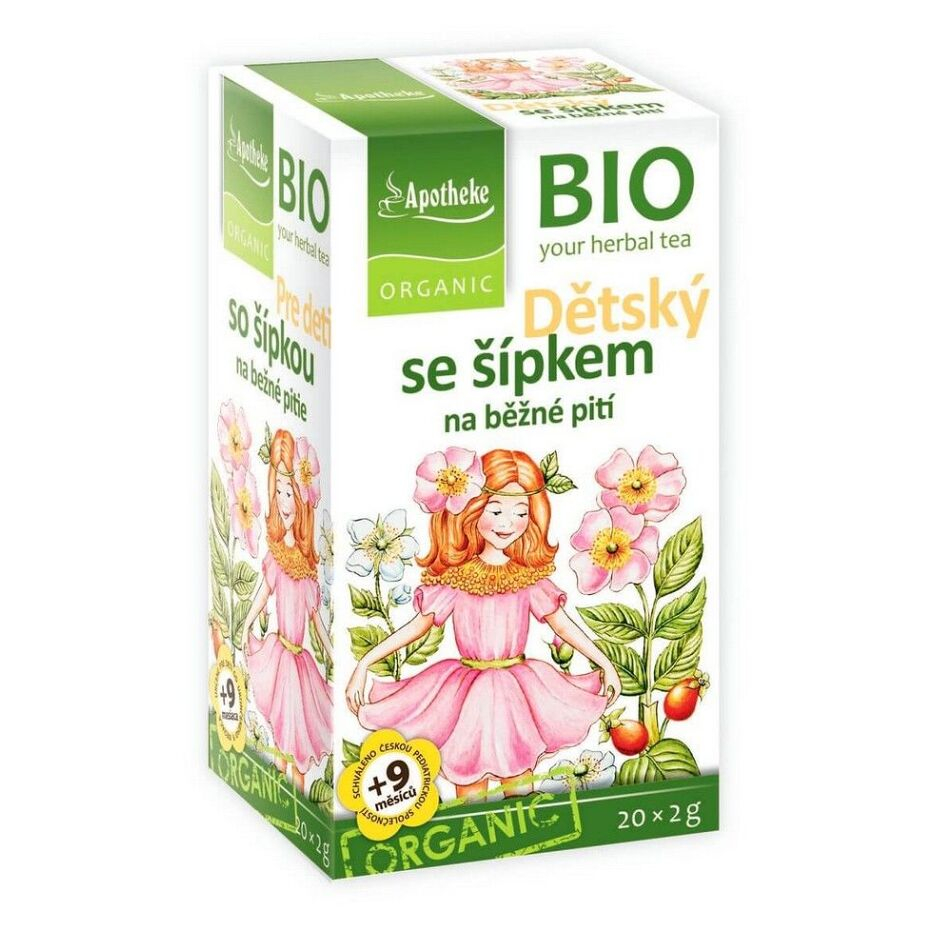 APOTHEKE Detský ovocný čaj so šípkou BIO 20x2g