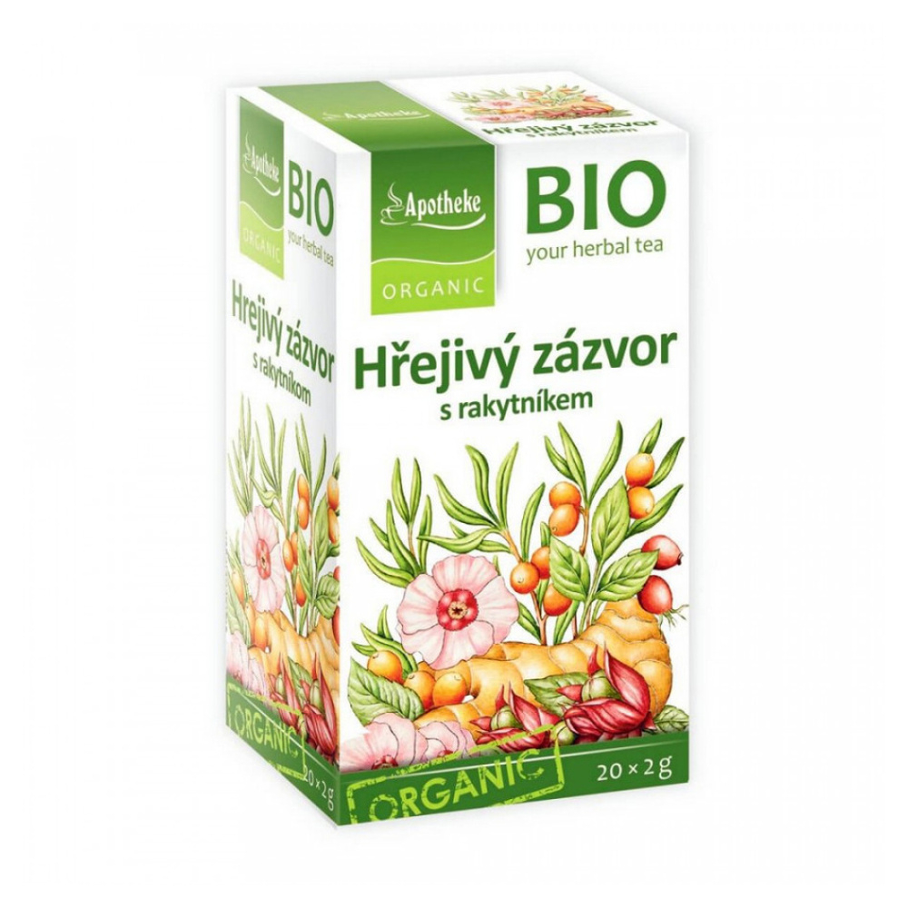 APOTHEKE Hrejivý zázvor s rakytníkom BIO 20 sáčkov kúpite na Mojalekaren.sk