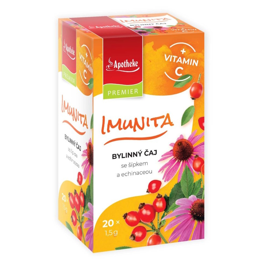 APOTHEKE Imunita bylinný čaj + vitamín C 20 sáčkov