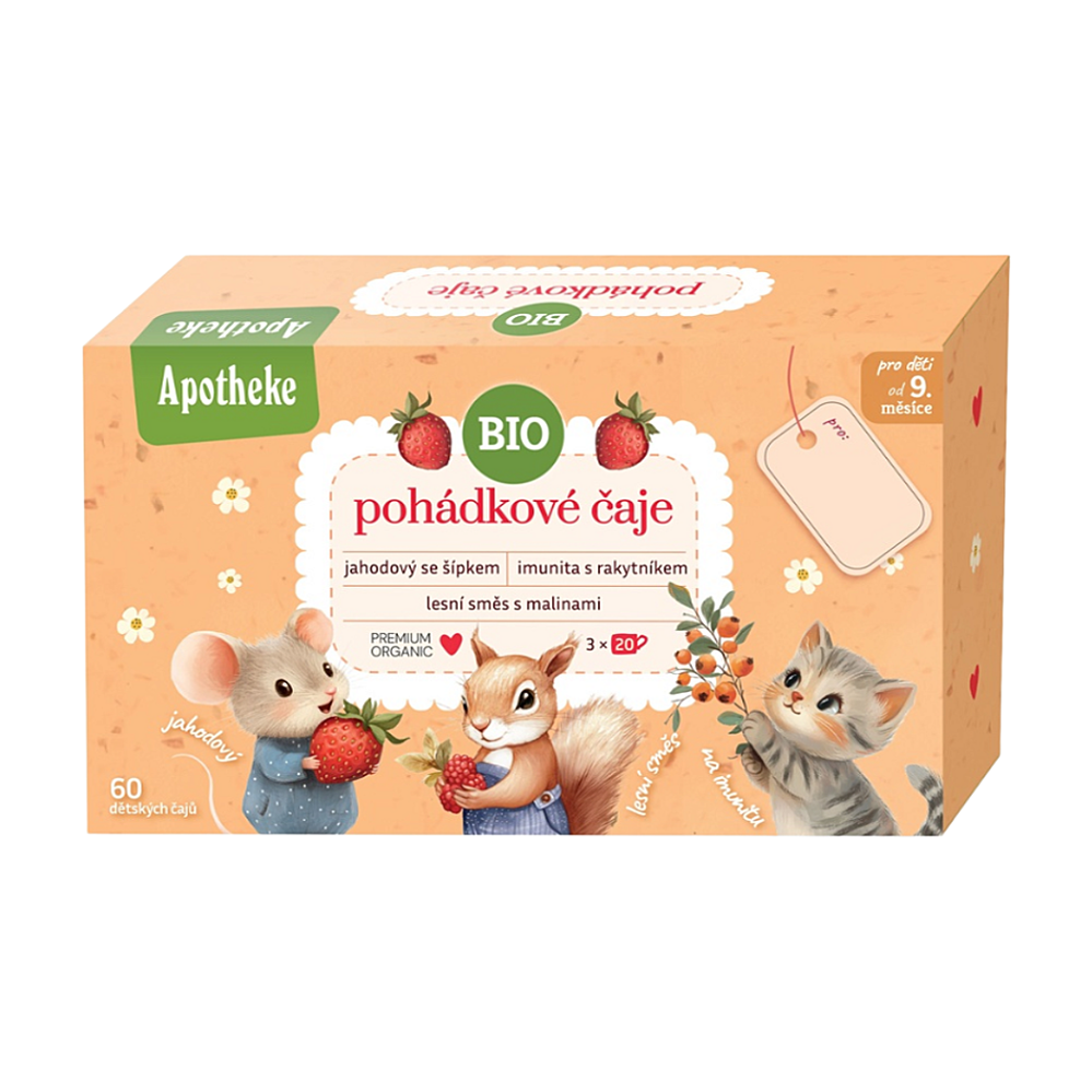 APOTHEKE KOLEKCIA Rozprávkové ovocné a bylinné BIO čaje v nálevových vreckách 3x20ks