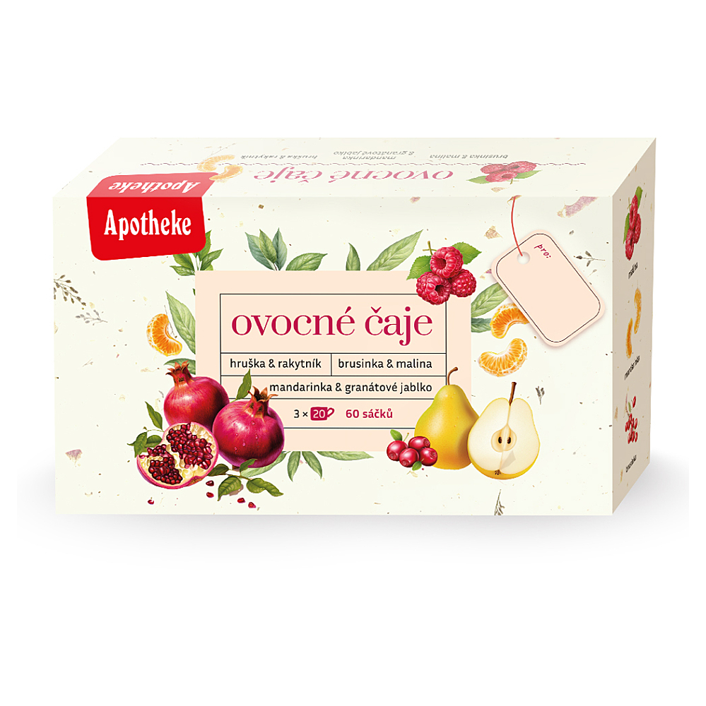 APOTHEKE Kolekcia ovocných čajov 60 sáčkov