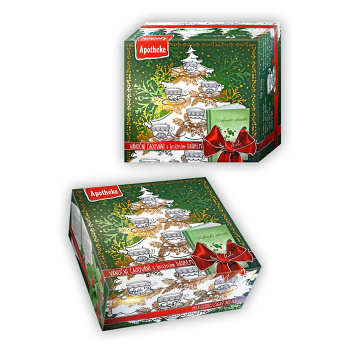 APOTHEKE Kolekcia prémiových čajov vianočný + herbár 90 vrecúšok