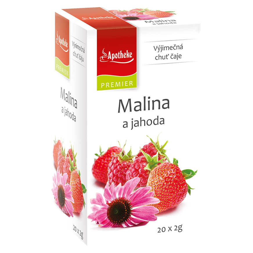 APOTHEKE ČAJ SEL MALINA JAHODA 20X2G