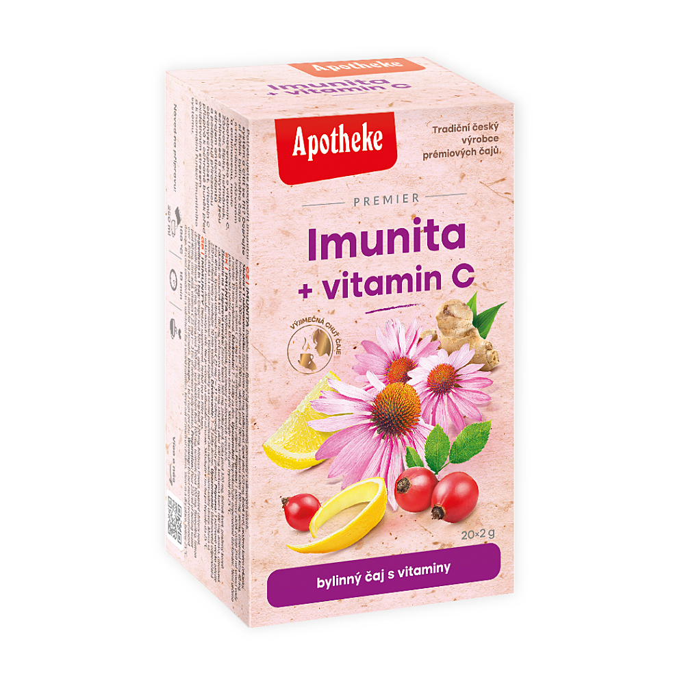APOTHEKE Premier Imunita + vitamín C čaj 20 x 2 g