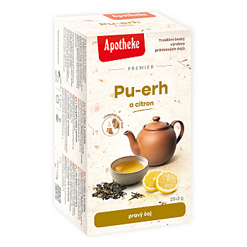 APOTHEKE Premier pu-erh a citrón čaj 20 sáčkov (Čierne čaje)