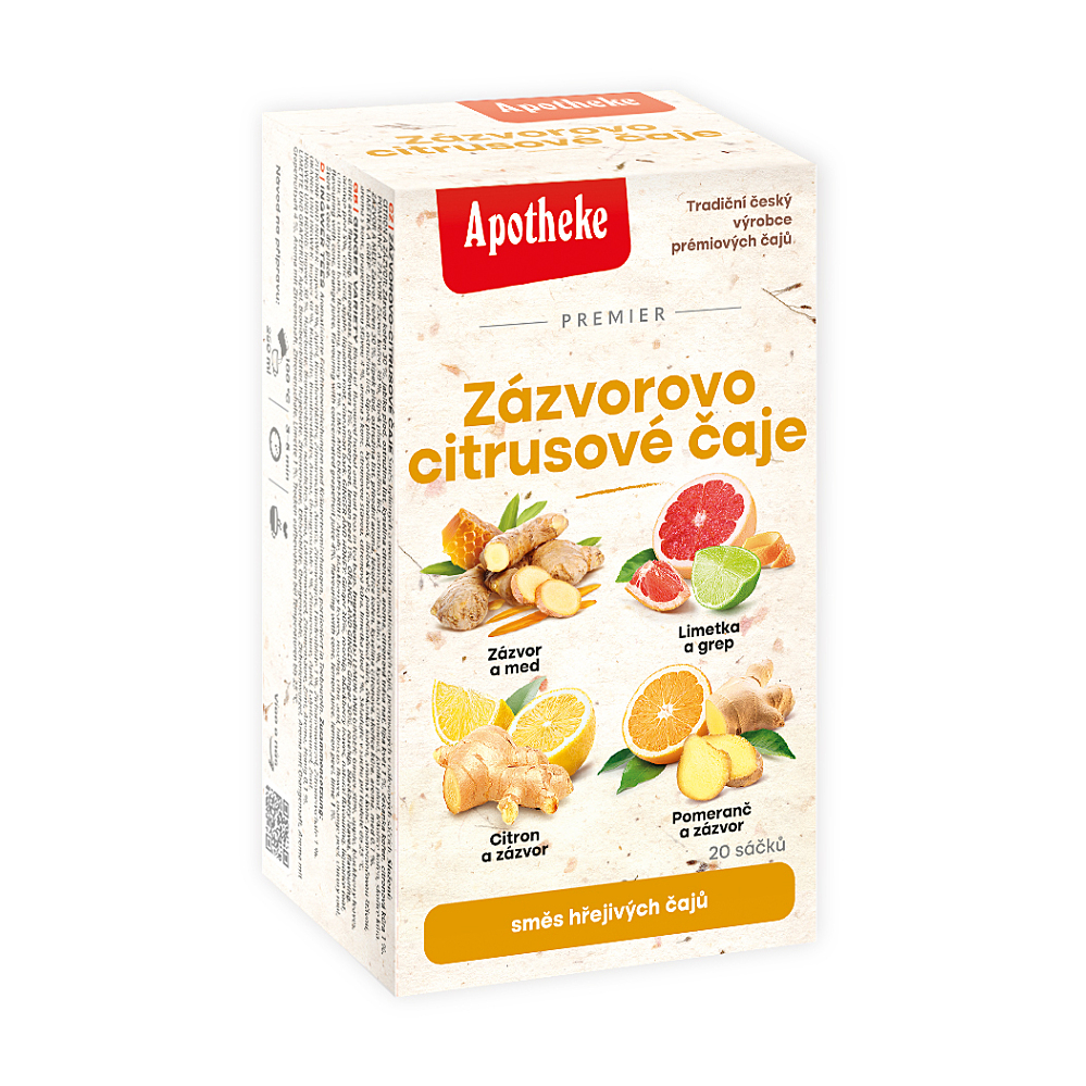 APOTHEKE Premier zázvorovo citrusové čaje 20 sáčkov kúpite na Mojalekaren.sk