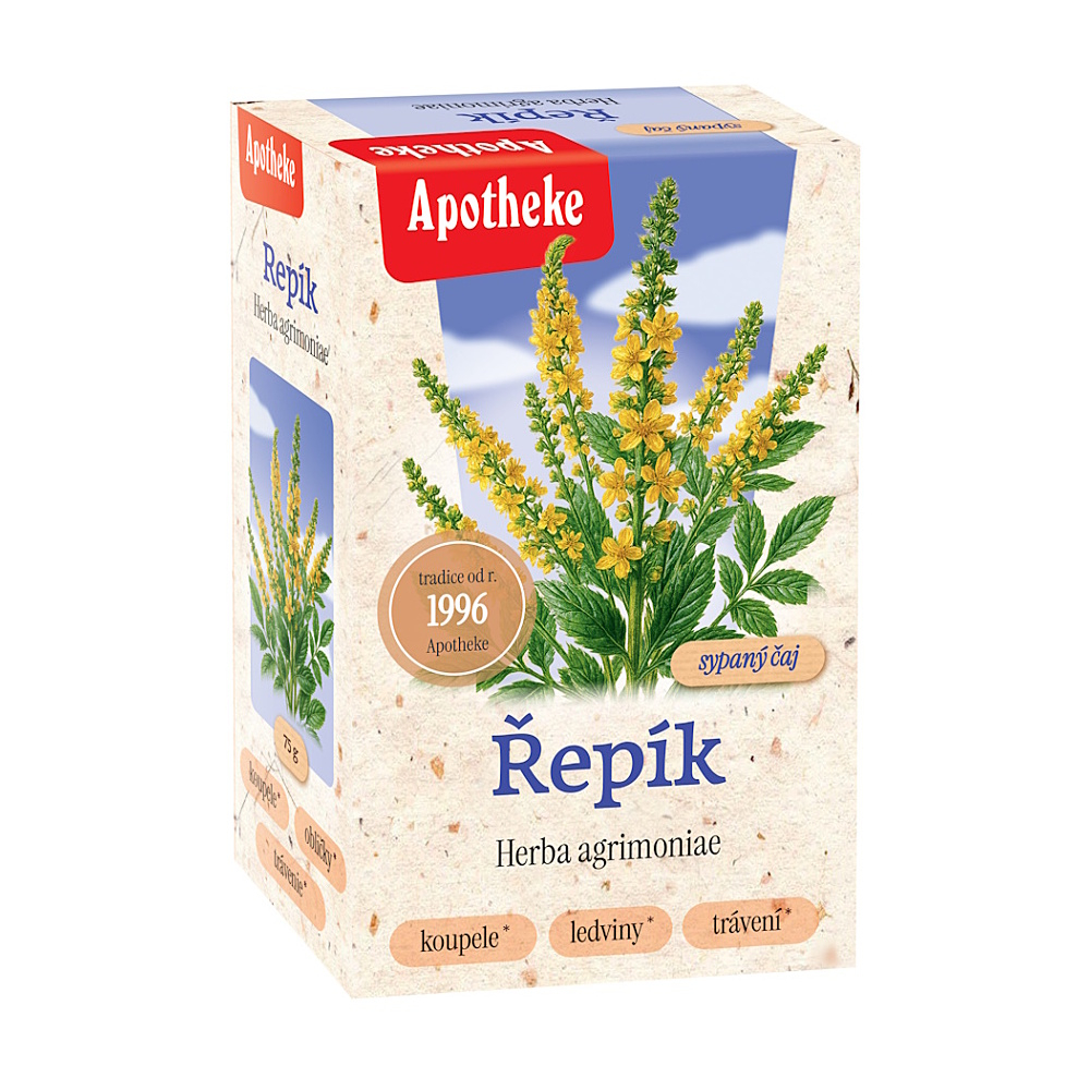 APOTHEKE Repík lekárensky vňať sypaný čaj 75g