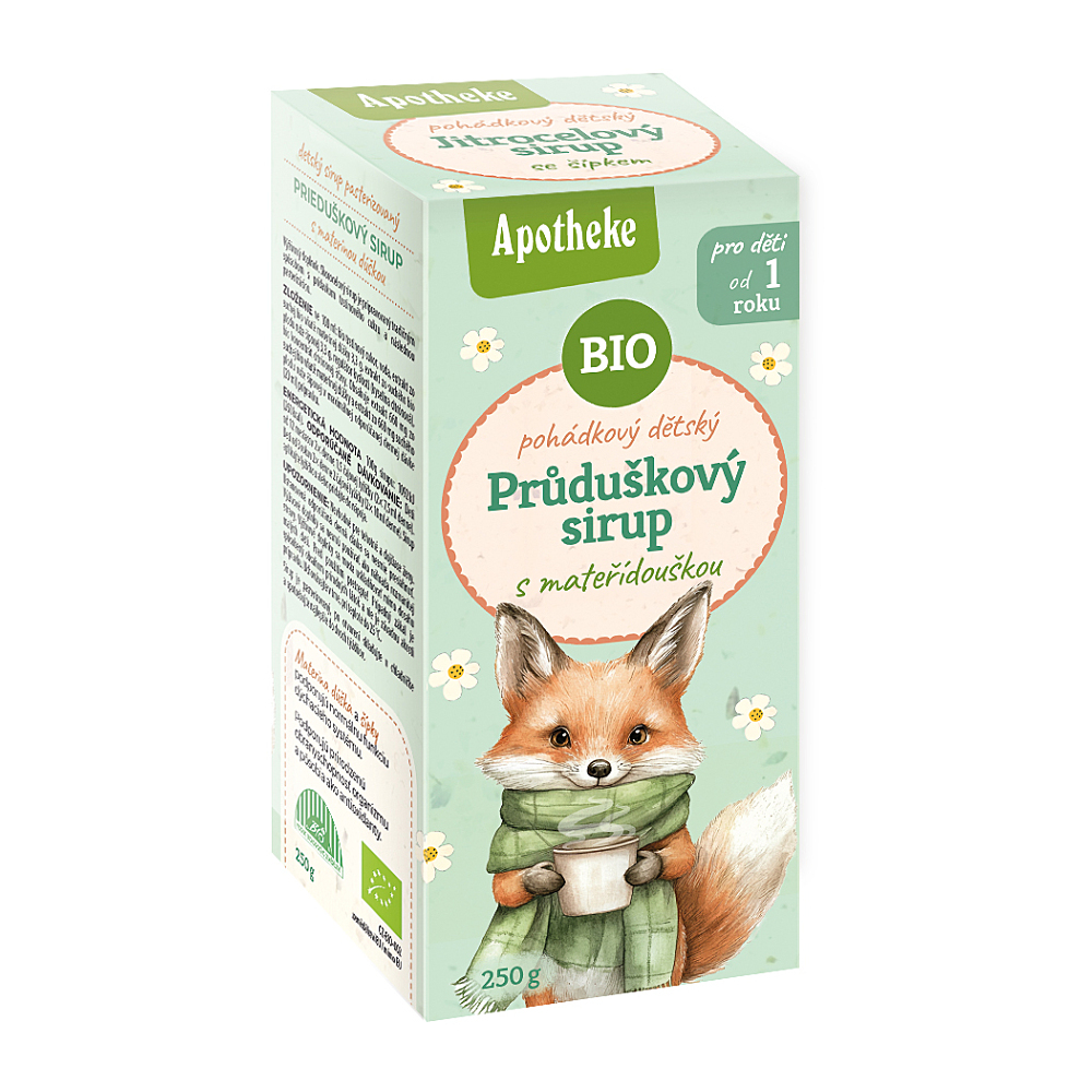 APOTHEKE Sirup detský prieduškový s materinou dúškou BIO 250 g