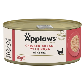 APPLAWS Kuracie prsia s kačicou konzerva pre mačky 70 g (Konzervy pre mačky)
