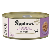 APPLAWS Makrela a sardinky konzerva pre mačky 70 g