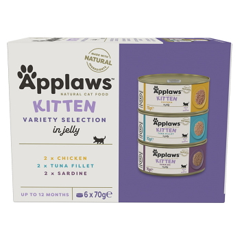 APPLAWS Kitten MultiPack konzervy pre mačiatka 6x70 g (Konzervy pre mačky)