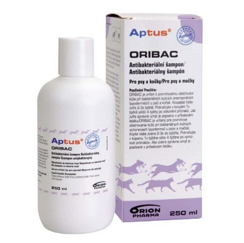 APTUS Oribac antibakteriálny šampón pre psov a mačky 250 ml, expirácie