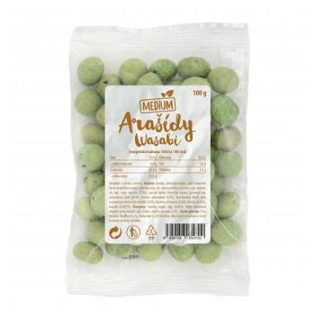 Wolfberry Arašidy wasabi 100 g Medium (Kešu, mandle a ďalšie orechy) - Slané, Jednodruhové