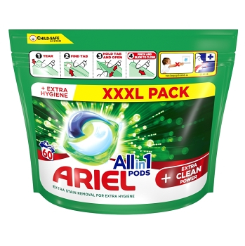 ARIEL Allin1 Extra Clean Power Kapsuly na pranie 60 PD