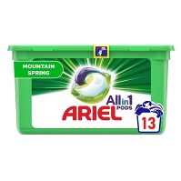 ARIEL Allin1 Pods Mountain Spring Kapsuly na pranie 13 pracích dávok