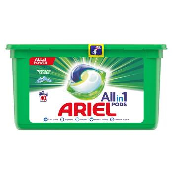 ARIEL Allin1 Pods Mountain Spring Kapsule na pranie 40 kapsúl, poškodený obal
