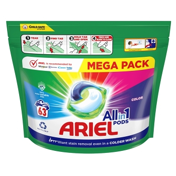 ARIEL Color All-in-1 PODS® Kapsuly na pranie 63 PD