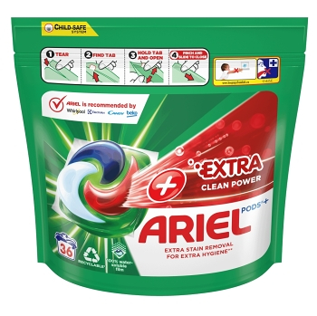 ARIEL Extra Clean All-in-1 PODS Kapsuly na pranie 36 PD