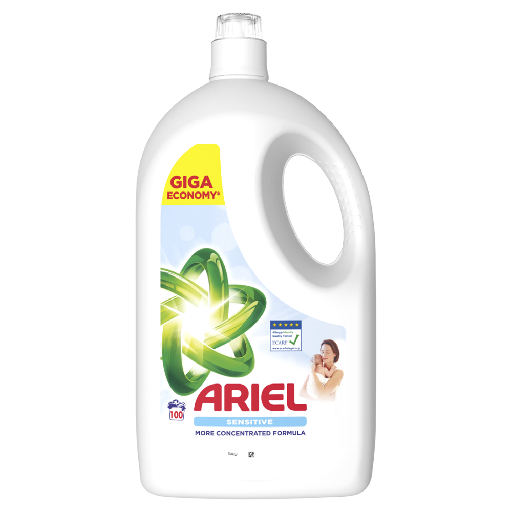 ARIEL Sensitive tekutý prací gél 100 praní 4,5 l
