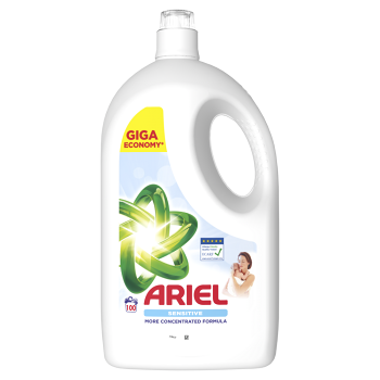 ARIEL Sensitive tekutý prací gél 100 praní 4,5 l (Pracie gély)
