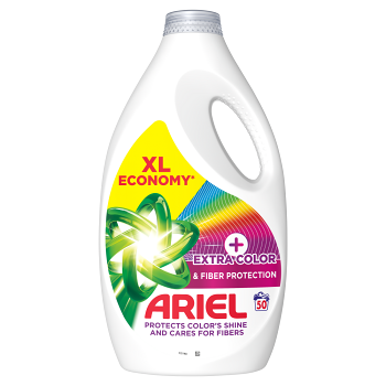 ARIEL Plus Extra Color & Fiber tekutý prací gél 50 praní 2,25 l (Pracie gély)