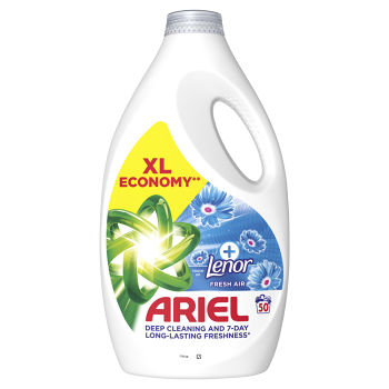 ARIEL Plus Fresh Air tekutý prací gél 50 pranie 2,25 l (Pracie gély)