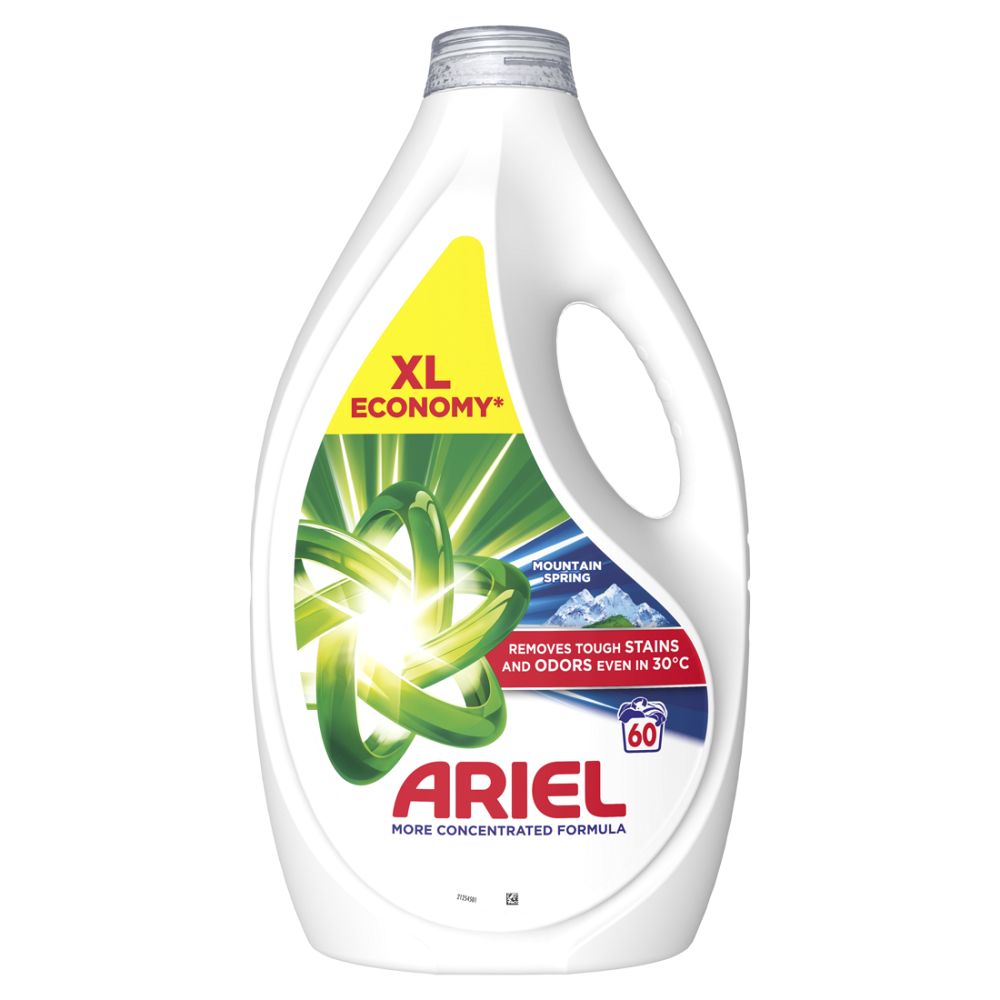 ARIEL Mountain Spring tekutý prací prostriedok 60 praní 2,7 l