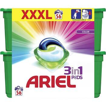 ARIEL Color Kapsule na pranie 3v1 56 dávok