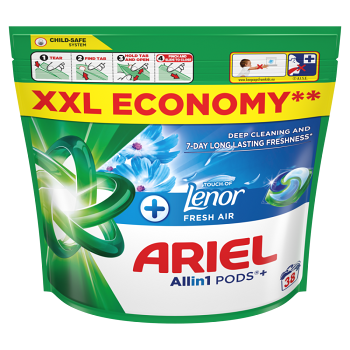 ARIEL Kapsuly na pranie Plus Fresh Air 38 praní (Pracie kapsule, tablety)