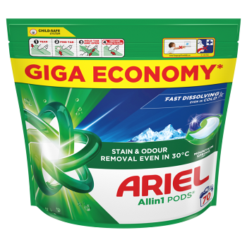 ARIEL Kapsuly na pranie Mountain Spring 70 praní (Pracie kapsule, tablety)