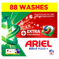 ARIEL Kapsuly na pranie Plus Extra Stain Box 88 praní