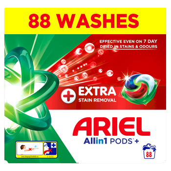 ARIEL Kapsuly na pranie Plus Extra Stain Box 88 praní (Pracie kapsule, tablety)
