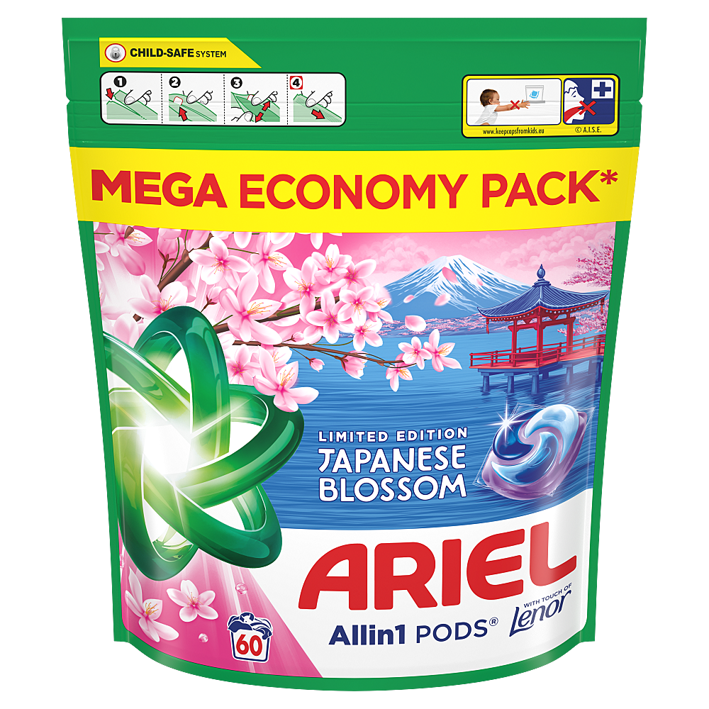 ARIEL Kapsule japanese blossom 60 kusov