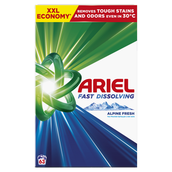 ARIEL Alpine Fresh prací prášok Box 63 praní 3,465 kg (Pracie prášky)