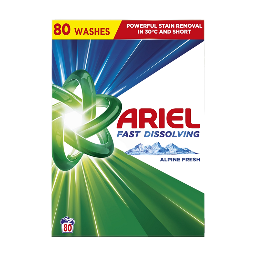 ARIEL Alpine Fresh Prací prášok 80 praní 4,4 kg