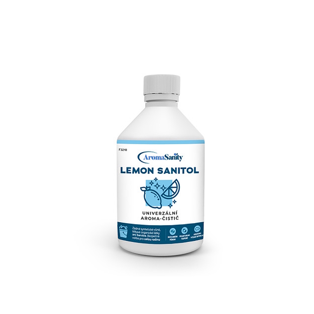 E-shop AROMASANITY Lemon sanitol univerzálna aróma čistič 500 ml