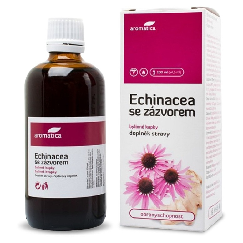 E-shop AROMATICA Echinacea so zázvorom bylinné kvapky 100 ml