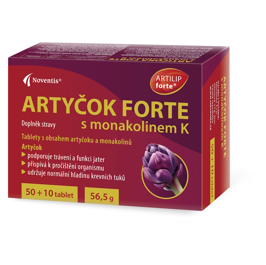 NOVENTIS Artičok Forte s monakolinom K 60 tabliet kúpite na Mojalekaren.sk