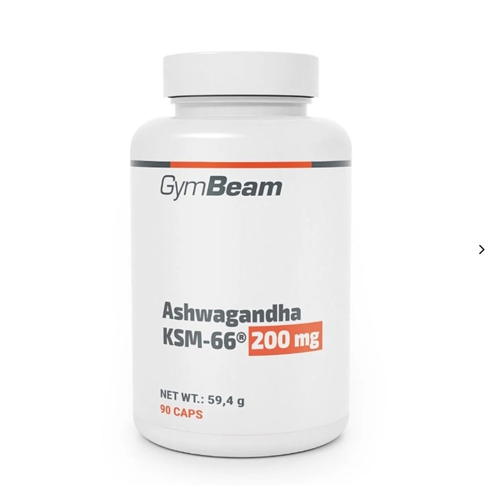 GymBeam Ashwagandha KSM-66® kapsuly na podporu fyzického a duševného zdravia 96 g